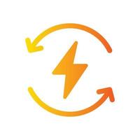 plug gradient icon vector