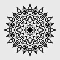 Circular pattern mandala art decoration elements vector