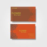 Business Card. Vintage decorative elements. Ornamental floral business cards or invitation with mandala vector