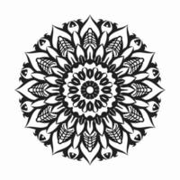 Vector round abstract circle. Mandala style.