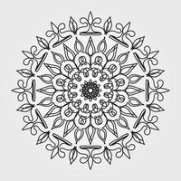 Circular pattern mandala art decoration elements vector