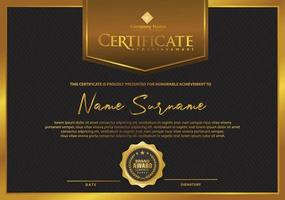 Modern certificate template vector