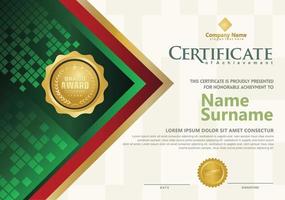 Modern certificate template vector