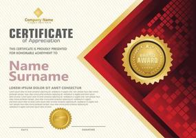 Modern certificate template vector