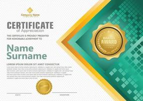 Modern certificate template vector