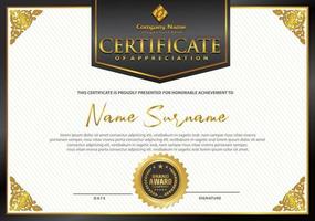 Modern certificate template vector