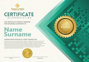 Modern certificate template vector