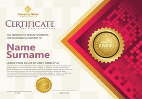 Modern certificate template vector