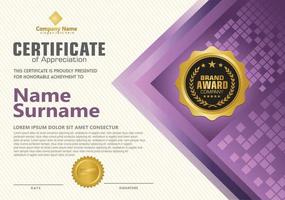 Modern certificate template vector