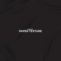 Fondo de textura de papel de color negro arrugado grunge vector