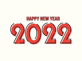 creative concept logo design of 2022 Happy New Year posters. Templates with typography logo 2022 for celebration and season decoration. Minimalist trendy for branding, cover, card, banner. vector