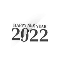 2022 Happy New Year logo text design. 2022 number design template. Collection of 2021 happy new year symbols. Vector illustration