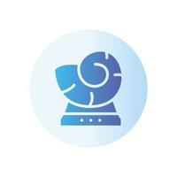 fossil gradient icon vector