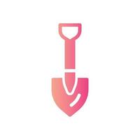 shovel gradient icon vector