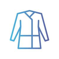 coat gradient icon vector