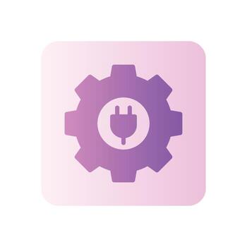 light setting gradient icon vector