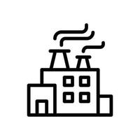 factory glyph icon vector