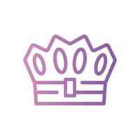 crown gradient icon vector