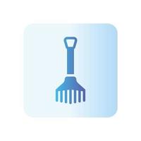 rake gradient icon vector