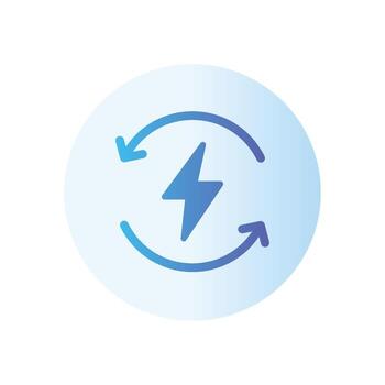 enchufe icono degradado vector