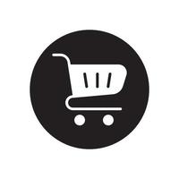 cart glyph icon vector