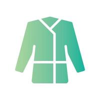 coat gradient icon vector