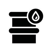 oil barrel glyph icon vector