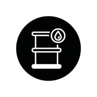 oil barrel glyph icon vector