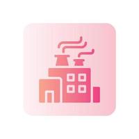 factory gradient icon vector