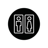 toilet glyph icon vector