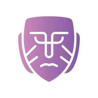 mask gradient icon vector