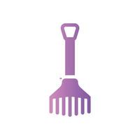 rake gradient icon vector