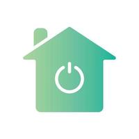 home energy gradient icon vector