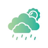 rain gradient icon vector