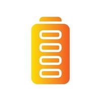 full battery gradient icon vector