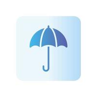 umbrella gradient icon vector