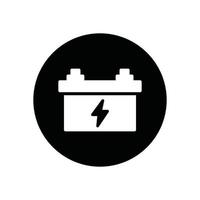 Car Battery glyph icon vector