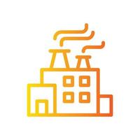 factory gradient icon vector
