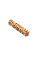 Roller with spikes massage wooden. Massager for the body. photo