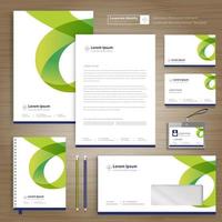 Corporate Business Identity template design stationery Vector abstract  background with memo Gift Items Color promotional souvenirs elements