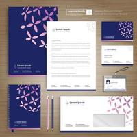 Corporate Business Identity template design stationery Vector abstract  background with memo Gift Items Color promotional souvenirs elements