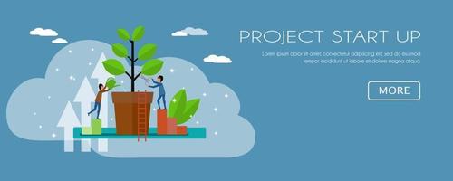 Project start up vector