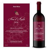 Premium Quality Red and White Wine Labels with Bottle 3 vector