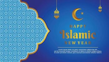 Gradient Islamic New Year Banner vector