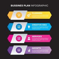 plantilla de diseño moderno para infografías vector