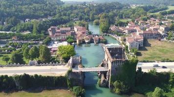 Medieval Village On River of Borghetto video