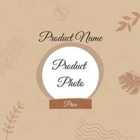 template social media for beauty product vector