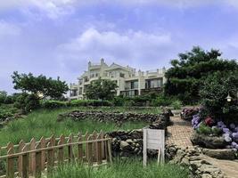 Beautiful villa on Jeju island. South Korea photo