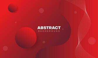 abstract circular background with red color vector