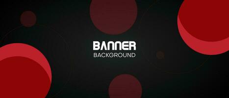 abstract banner background with red color vector